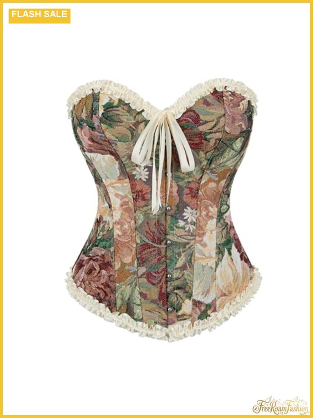 Women's Corset Top Bustier Victorian Renaissance Suspender for Dresses